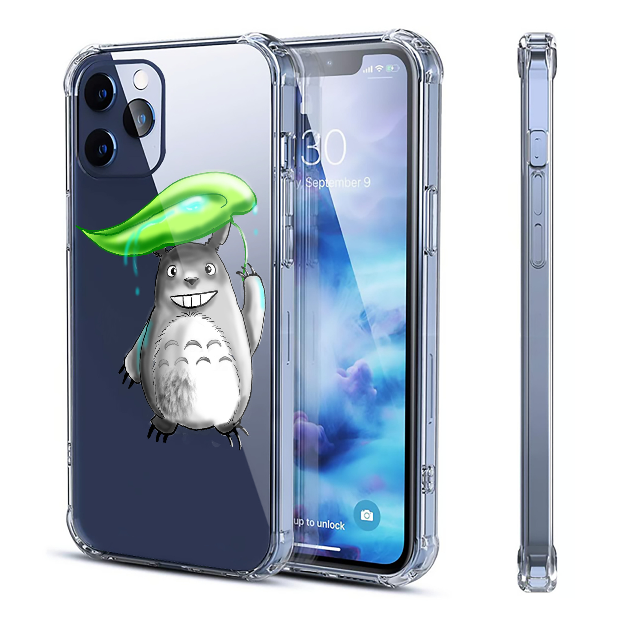 （画像用） となりのトトロ 草壁メイ 草壁サツキ My Neighbor Totoro Satsuki Kusakabe Mei Kusakabe 【iPhone 12シリーズ対応】透明スマホケース（クリアソフトケース）